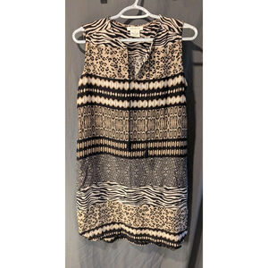 beach lunch lounge Dress Sleeveless Small Animal Print